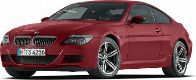Red coupe with aggressive front grille and sporty alloy wheels