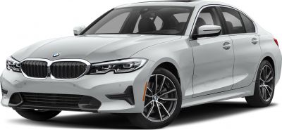 Front and side view with kidney grille and alloy wheels