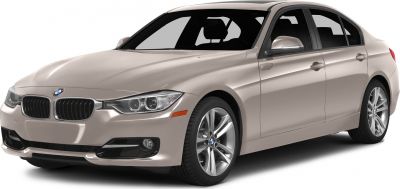 Front angle view with kidney grille and alloy wheels