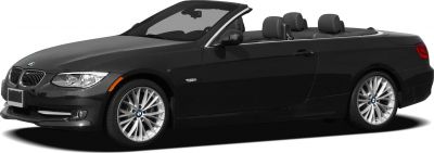 Convertible with black exterior and multi-spoke alloy wheels