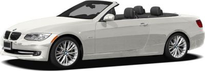 Silver convertible with open roof and alloy wheels in side profile