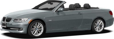 Side view of silver convertible with retractable soft top