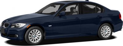 Side view profile of mid-2000s sedan with alloy wheels and clean body lines