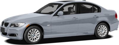 Sedan profile with front and side views, alloy wheels visible