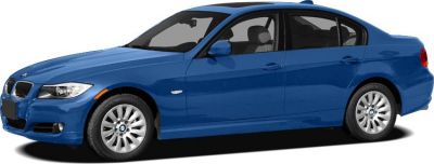 Blue 2009 sedan with front-side profile and alloy wheels