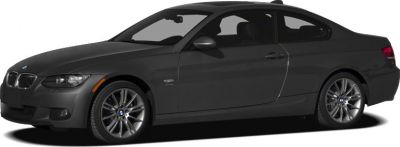 Two-door coupe with sleek design and alloy wheels