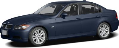 Four-door luxury sedan with classic design and distinctive wheels