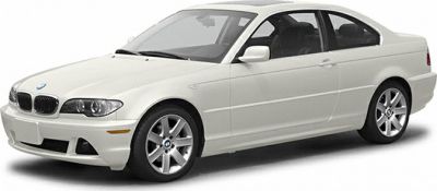 Front-side view of a white coupe with sporty alloy wheels