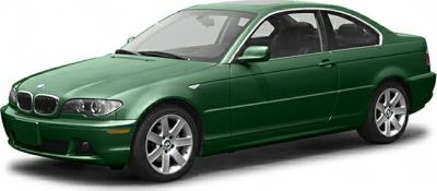 Green two-door coupe with alloy wheels and sporty front design