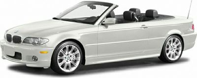 Convertible with open roof and sporty alloy wheels