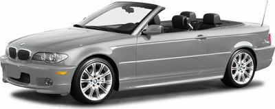 Convertible with open roof, alloy wheels, and sleek body design