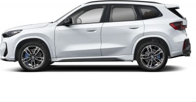 Side profile view with alloy wheels and sleek SUV design