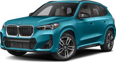 Front and side view with signature grille and alloy wheels