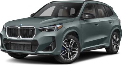Front side view showing kidney grille, LED headlights, and alloy wheels