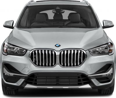 Front kidney grille and headlights of a modern SUV