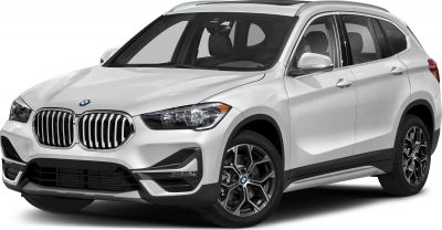 SUV front with kidney grille and LED headlights