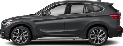 Black SUV side profile with alloy wheels and sleek window design