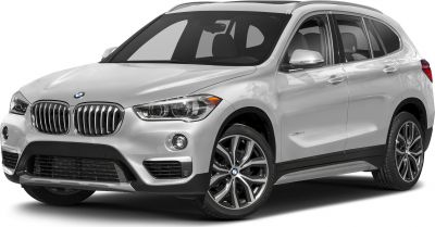 Front and side view showing grille, headlights, and alloy wheels