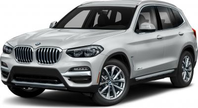 Front view of SUV with signature kidney grille and LED headlights