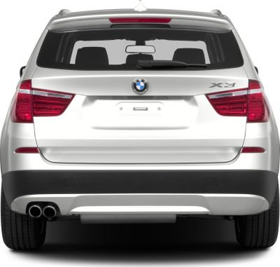Rear view with tail lights and dual exhaust system