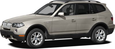 Front-side profile of a beige compact SUV with alloy wheels.