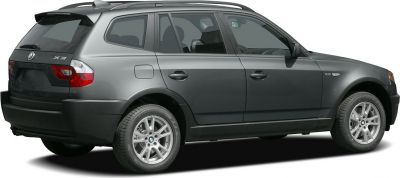 Side and rear view of compact SUV with alloy wheels and distinctive rear lights