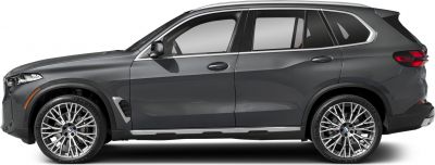 Side profile of a modern SUV with distinctive multi-spoke alloy wheels
