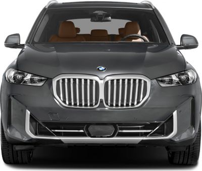 Front view with iconic kidney grille and LED headlights