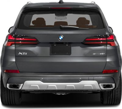 Rear view with LED taillights, dual exhaust, rear wiper