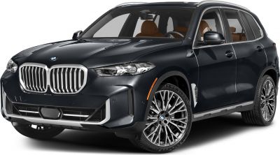 Front kidney grille and multi-spoke alloy wheels of a luxury SUV