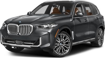 Front side view showcasing kidney grille and alloy wheels