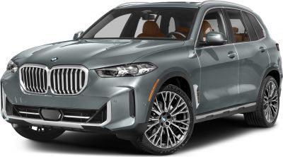 Bold kidney grille and sleek LED headlights with multi-spoke wheels