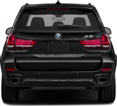 Luxury SUV rear with distinct tail lights and dual exhaust tips