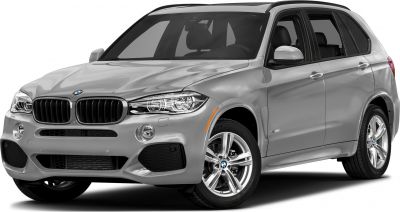 Front and side view of a luxury SUV with LED headlights and alloy wheels