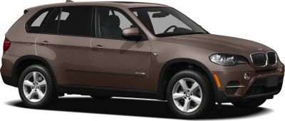 Side view of mid-size SUV with alloy wheels in brown finish