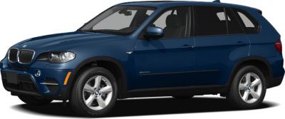 Blue SUV side profile with alloy wheels and sleek design