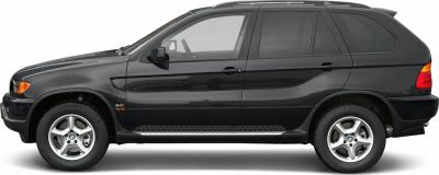 Side profile of classic SUV with distinctive body lines and alloy wheels