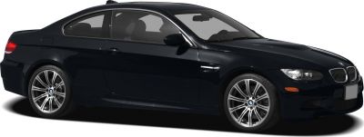 Coupe side profile with alloy wheels and projector headlights
