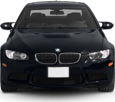 Front view with kidney grille and dual headlights