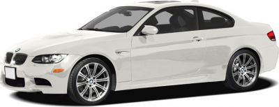 White coupe with sleek design and alloy wheels