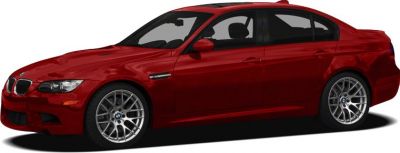 Red sporty sedan with aerodynamic design and multi-spoke alloy wheels