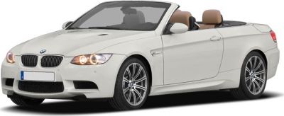 White convertible with sporty wheels and beige interior