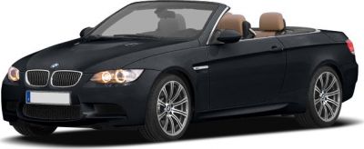 Black convertible with beige interior and alloy wheels