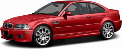 Red sporty coupe with multi-spoke alloy wheels and aerodynamic shape.