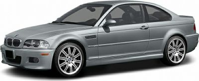 Silver two-door sports sedan with alloy wheels and aerodynamic design