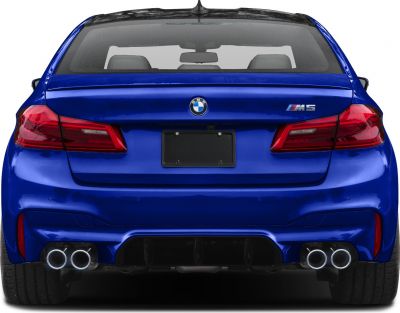 Rear view with quad exhaust tips and LED tail lights