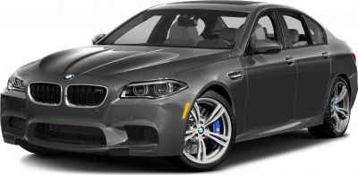 Front-side view, kidney grille, sport wheels, blue brake calipers