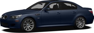 Side profile of a sedan with alloy wheels and sporty design