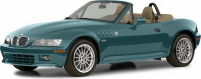 Convertible sports roadster with open-top and alloy wheels