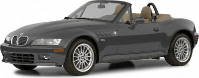 Classic roadster convertible with kidney grille and sporty alloy wheels